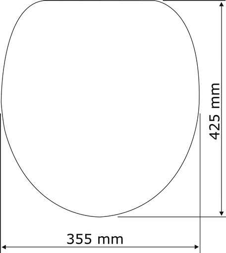 Туалетная доска WC Brown Venge Wenko 35,5x42,5 см MDF имитация древесины