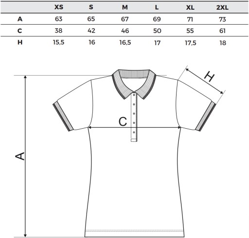 MALFINI URBAN 220 ELEGANCKA STYLOWA damska koszulka polo bluzka XL