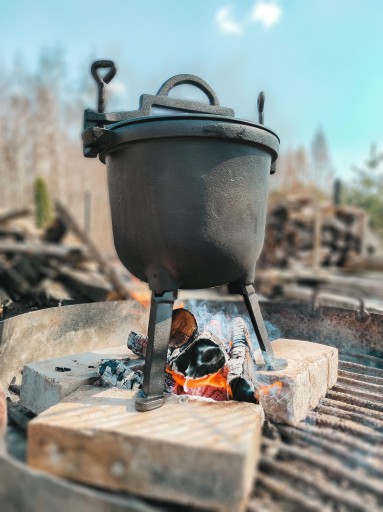 ЧУГУННАЯ ТОЧКА 10л Жареное тушеное мясо БЕСПЛАТНАЯ ЛОЖКА