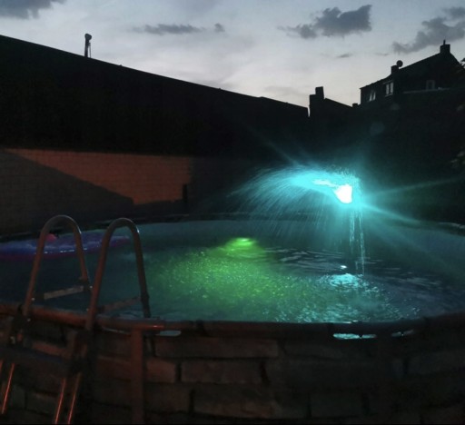 OŚWIETLENIE BASENU LAMPKI BASENOWE 6 SZTUK PODWODNE LAMPKI OGRODOWE