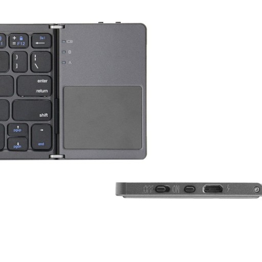 Klawiatura Bezprzewodowa Bluetooth Składana z Touch Padem