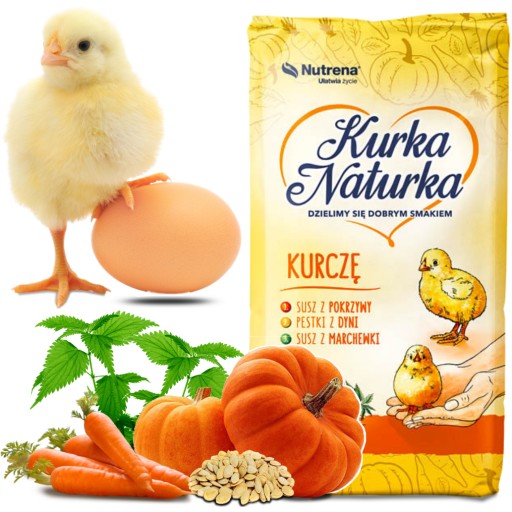 KURKA NATURKA КОРМ ДЛЯ КУРИЦ КУРИЦА-ПТИЦА С КРАПИВОЙ 10КГ