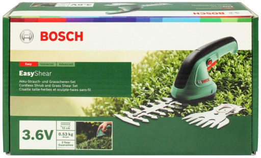 НОЖНИЦЫ EASYSHEAR BOSCH + 2 НОЖА для травы и кустарников