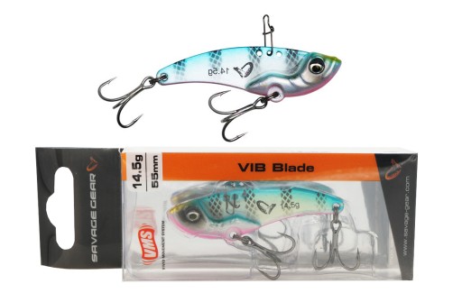 Cykada Savage Gear Vib Blade 5.5cm Blue Pink Stri