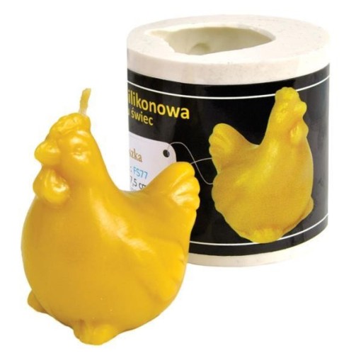 Силиконовая форма - Кокошка - высота формы для литья 7,5 см.