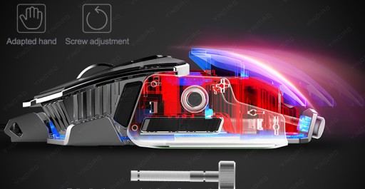 STALOWA MYSZ GAMINGOWA PRO 7200 DPI 4LED aluminium