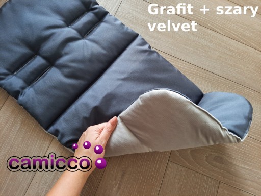 Вкладыш из вельветового материала для полувагонной коляски CAMICCO