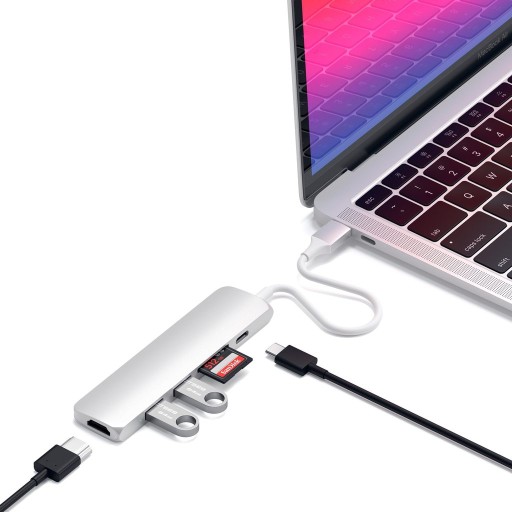 Адаптер SATECHI Slim Type-C v2 — USB HDMI USB-C 4k