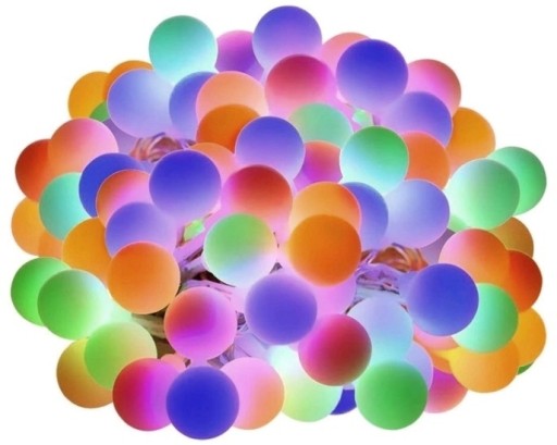 СВЕТОДИОДНАЯ САДОВАЯ ГИРЛЯНДИЯ 230В RGB ПАСТЕВЫЙ ЦВЕТ