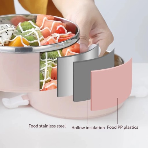 Food Bento Box Stainless Steel Multi-Layer Sealed Lunch Box For Women Kids