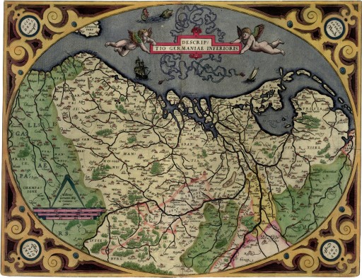 HOLANDIA Mapa 60x80cm 1592r. M27