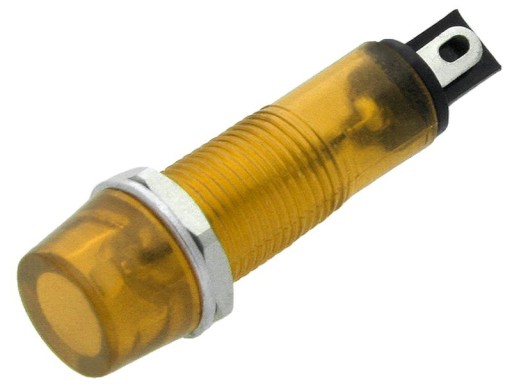 Kontrolka Neonowa 9mm 230V Żółta