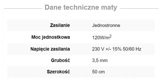 НАБОР НАГРЕВАТЕЛЬНОГО КОВРИКА ECO H8 - 2 м2