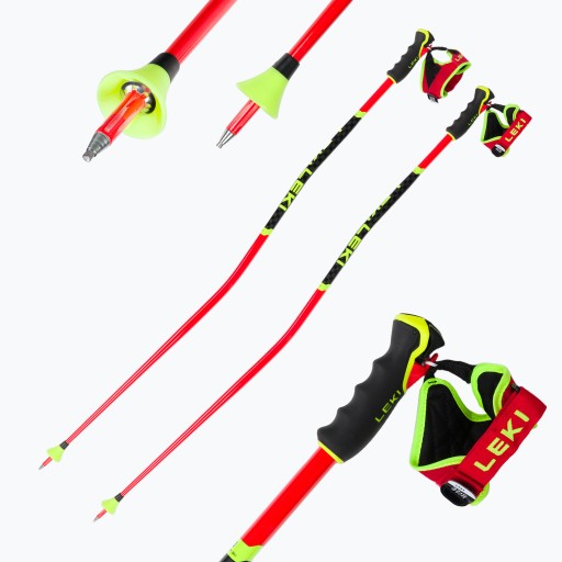 Лыжные палки LEKI WCR GS 3D красные 65267771125 130 см