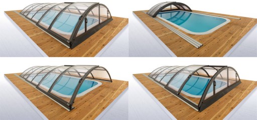 Накрытие для бассейна Klasik ClearC 1073 x 515 x 155