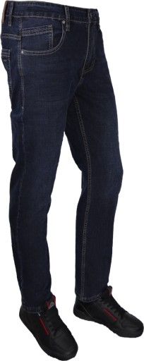 Spodnie Jeans obw. W32 dł. L32 SRL Męskie Rozciągliwe Granat Różne Rozmiary