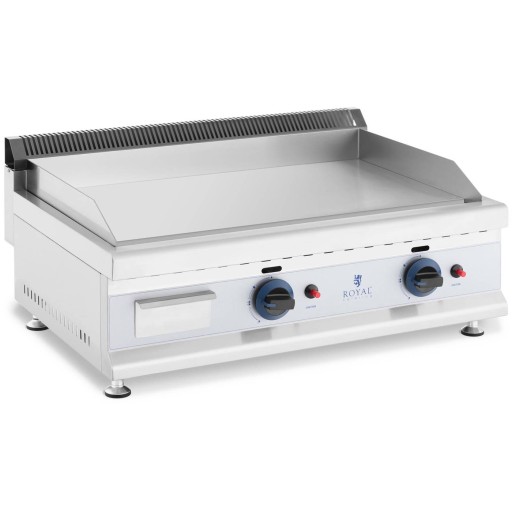 PŁYTA GRILLOWA GAZOWA GŁADKA GRILL GASTRONOMICZNY DWUPALNIKOWY 74,5 CM STAL