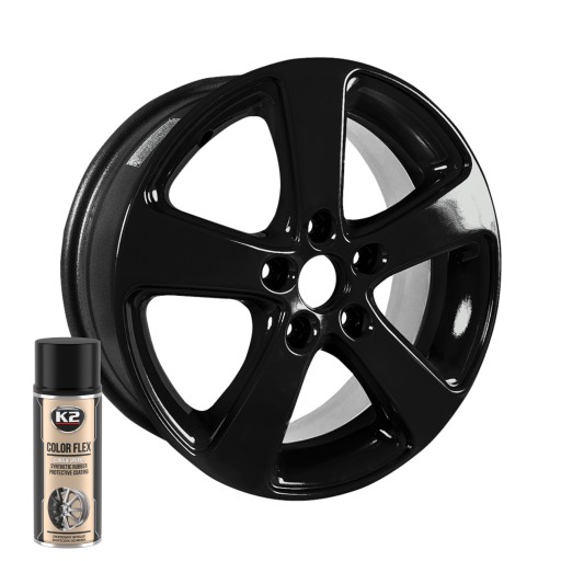 K2 COLOR FLEX ЧЕРНЫЙ БЛЕСК 400 МЛ РАСПЫЛЕНИЕ РЕЗИНОВАЯ ЖИДКАЯ ПЛАСТИДИП-ФОЛЬГА