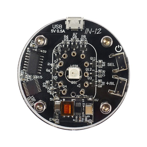 ЧАСЫ ЦИФРОВОЙ БУДИЛЬНИК NIXIE TUBE ЭЛЕКТРОННЫЙ IN12