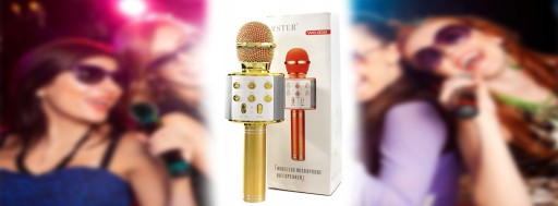 MIKROFON karaoke LED DMX ECHO WEJŚCIE NA micro SD