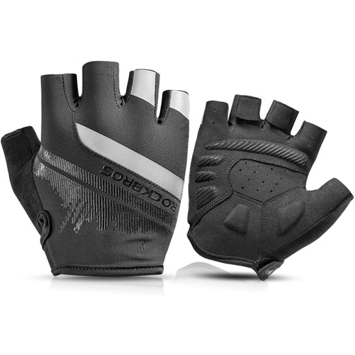 ROCKBROS WYTRZYMAŁE RĘKAWICZKI ROWEROWE KOLARSKIE ODBLASKI SPORTOWE GLOVES