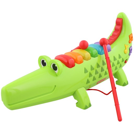 МУЗЫКАЛЬНЫЙ КРОКОДИЛ-КСИЛОФОН CULMULARS ДЕТСКАЯ ИГРУШКА ПОДАРОК ​​FISHER PRICE