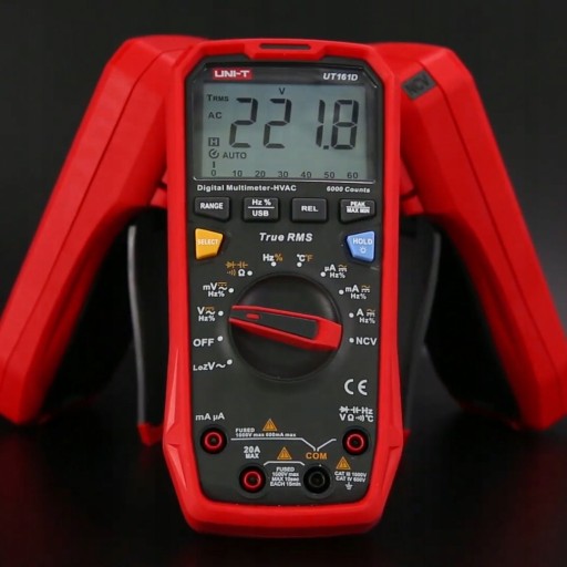 Мультиметр переменного/постоянного тока UT61D NCV, 20 А — USB — диаграмма PRO