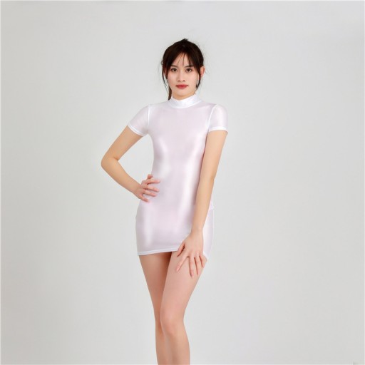 Сплошное короткое платье Shiny Onesies