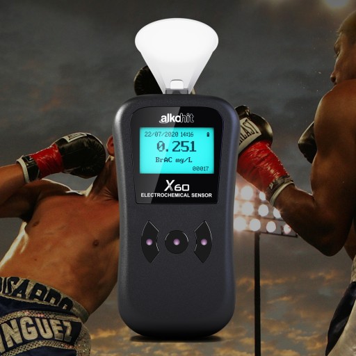 Алкотестер ALKOHIT X60 без загубника АЛЮМИНИЕВЫЙ корпус.