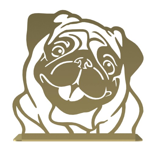 Книжная полка DOG, подставка для книг золотого цвета