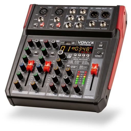 VM-KG06 BT DSP USB 6-канальный аудиомикшер Vonyx