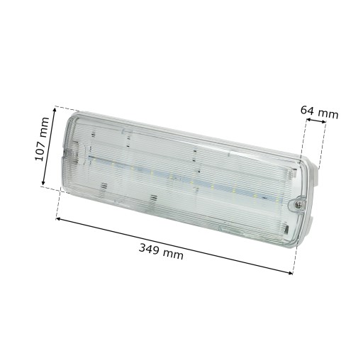 LAMPA OPRAWA AWARYJNA EWAKUACYJNA LED EXIT IP65