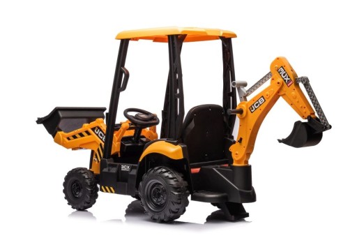 Аккумуляторный экскаватор JCB с желтым ковшом