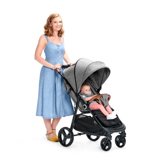 Wózek spacerowy spacerówka 22 kg duże koła i kosz GRANDE PLUS Kinderkraft