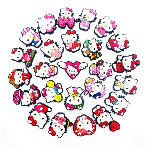 Przypinka Hello Kitty do Crocs butów klapków telefonu torebki plecaka torby
