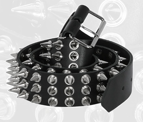 КОЖАНЫЙ РЕМЕНЬ С КЛЕПКАМИ SPIKE SPIKE LEATHER