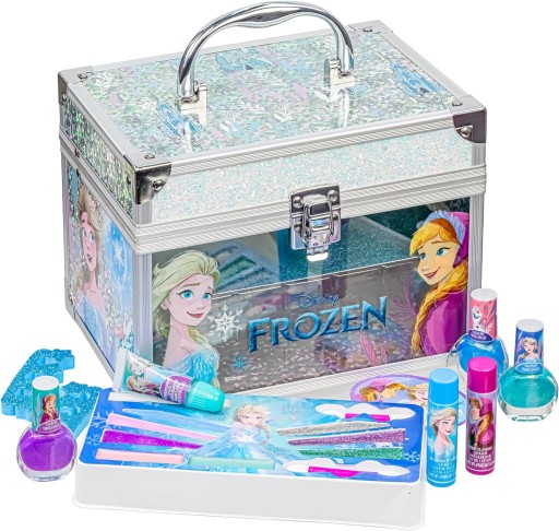 МЕГА НАБОР МАКИЯЖНОЙ КОСМЕТИКИ FROZEN DISNEY В КОРОБКЕ ДЛЯ ДЕВОЧЕК