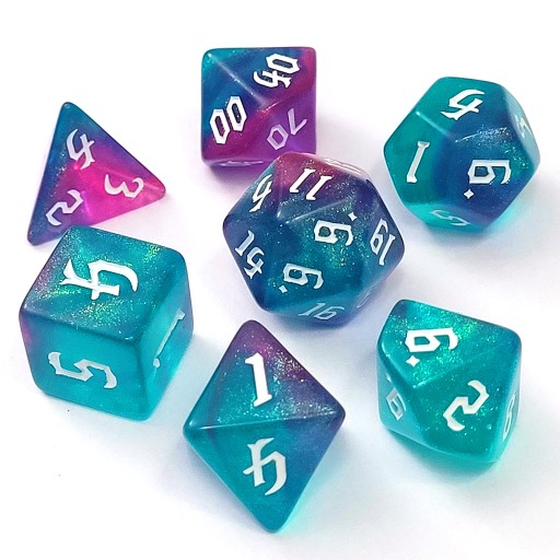 Настольные кубики DESTROY RPG DnD MTG - 7 шт.