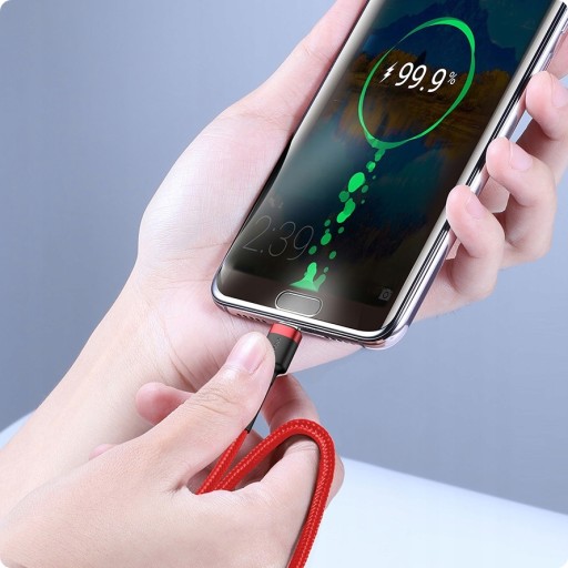 Кабель USB-C — USB-C PD Baseus Cafule PD 2.0 QC 3.0 60 Вт, 1 м (красный)