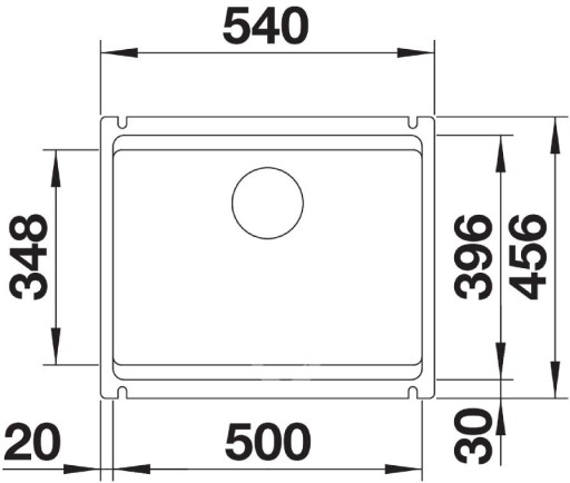 Blanco ETAGON 500U 525155 керамика черный + сифон