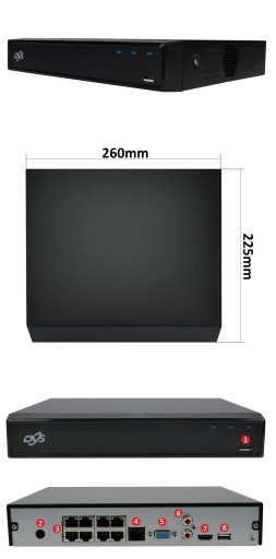 КОМПЛЕКТ IP-МОНИТОРИНГА ИЗ 6 КАМЕР 8MPX 4K В КОМПЛЕКТЕ