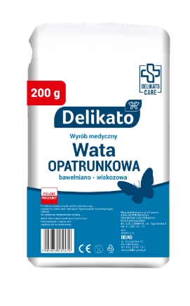Delikato, вата для перевязок, 200г.