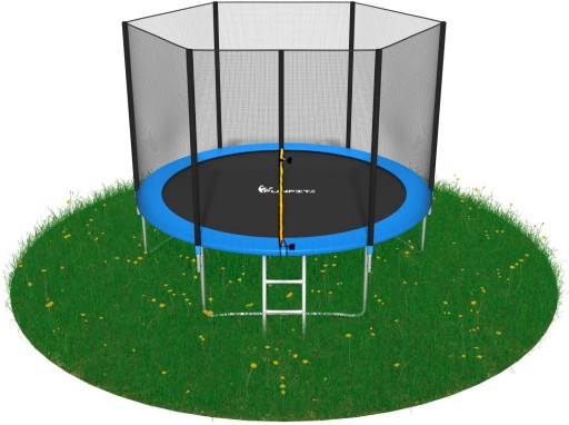 TRAMPOLINA OGRODOWA 312CM Z SIATKĄ DRABINKA FUNFIT