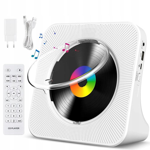 CD-плеер Портативный Bluetooth AUX ЖК-динамик