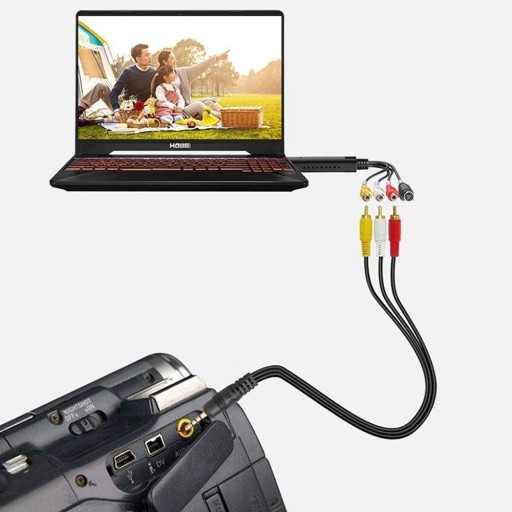 ГРАББЕР ВИДЕО USB КОПИРОВАНИЕ С VHS КАССЕТ КАМЕР ПК EASY CAP