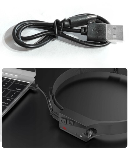 НАГОЛОВНАЯ ФОНАРЬ ВОДОНЕПРОНИЦАЕМАЯ СВЕТОДИОДНАЯ USB ЛАМПА