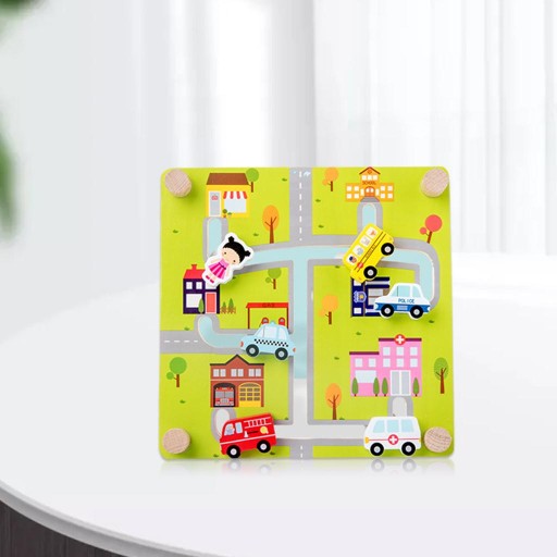Puzzle dla dzieci Drewniana gra planszowa labirynt Zabawka dla przedszkolaków Zabawka podróżna ruch oceaniczny