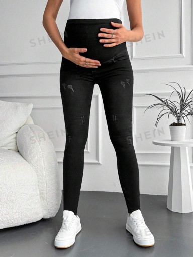 SHEIN ДЖИНСЫ ДЛЯ МАТЕРИАЛОВ, ЧЕРНЫЕ, S 113