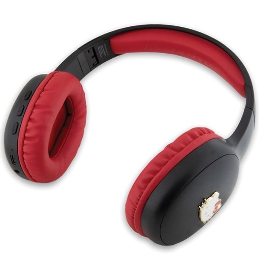 Накладные Bluetooth-наушники Hello Kitty, черный металл