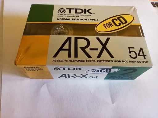 TDK AR-X 54 НОВОЕ японское издание 2шт-2упаковка 1988 г.